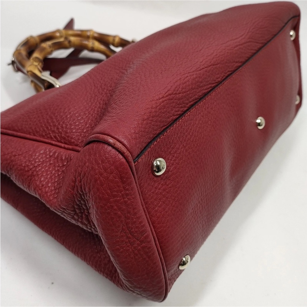 Gucci Logo Bamboo Top Handle 2-way  Tote - Picture 6 of 9